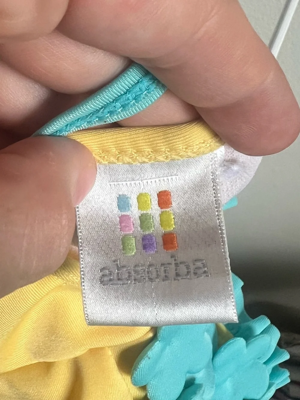 Absorba Yellow and Turquoise Baby Swimwear